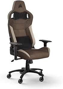 CORSAIR CF-9010061-WW T-3 Rush V2 Brown Gaming Chair, Office/Desk Chair, for Games, Reclining, Computer Chair, PU Leather, Adjustable Height, Brown