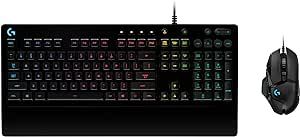 Logitech G502 Hero Wired Gaming Mouse and G213 RGB Gaming Keyboard - mice with programmable Buttons and Adjustable Weights - Customizable Backlit Keyboard with Tactile Keys - PC/Laptops